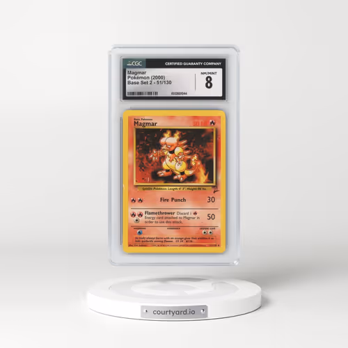 2000 Base Set 2 #51/130 Magmar (CGC 8 NM-MT)