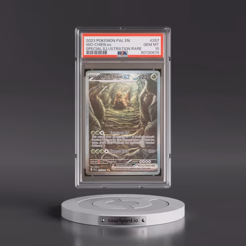 2023 Pokémon Pal EN-Paldea Evolved #257 WO-Chien EX - Holo Special Illustration Rare (PSA 10 GEM MIN