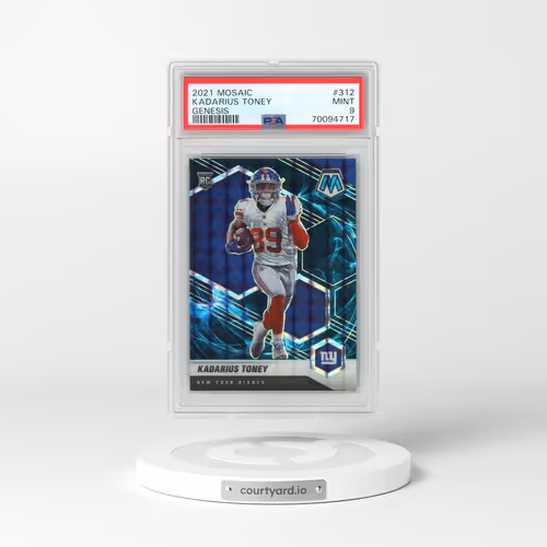 2021 Panini Mosaic #312 Kadarius Toney - Genesis (PSA 9 MINT)