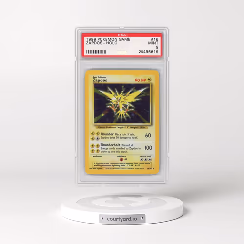 1999 Pokémon Game #16 Zapdos - Holo (PSA 9 MINT)