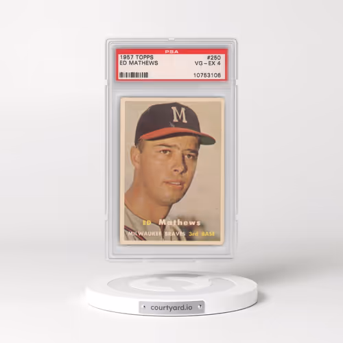 1957 Topps #250 Ed Mathews (PSA 4 VG-EX)