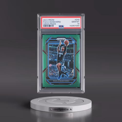 2022 Panini Prizm #249 Paolo Banchero - Green Prizm (PSA 10 GEM MINT)