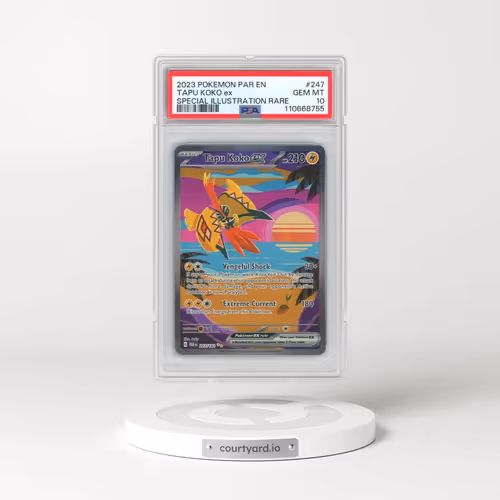 2023 Pokémon Par EN-Paradox Rift #247 Tapu Koko EX - Holo Special Illustration Rare (PSA 10 GEM MINT