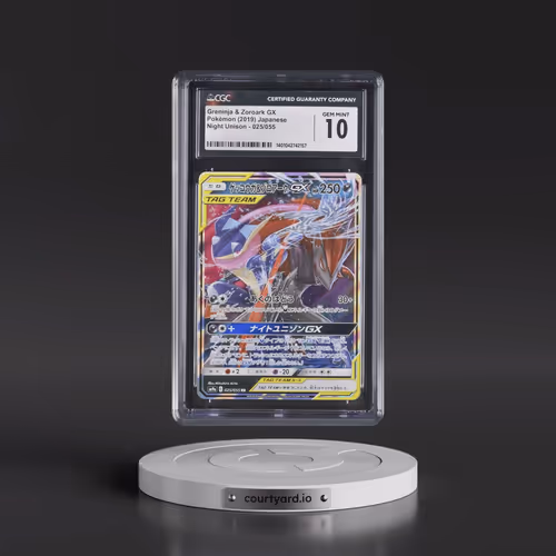 2019 Pokémon Sun & Moon Strength Expansion Pack Night Unison #025 Greninja & Zoroark GX - Holo (CGC