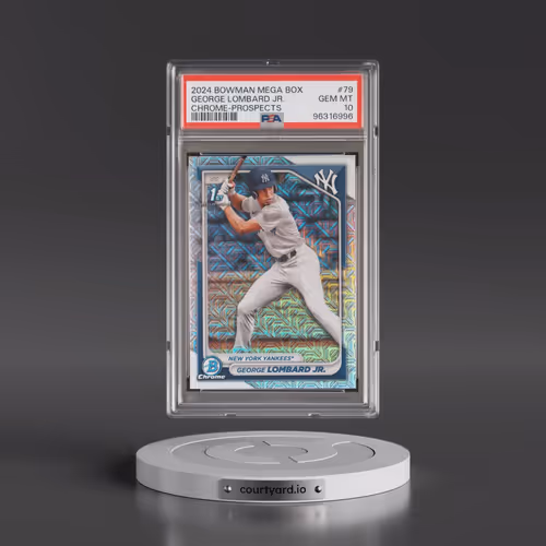2024 Bowman Mega Box Chrome Prospects #79 George Lombard Jr. (PSA 10 GEM MINT)