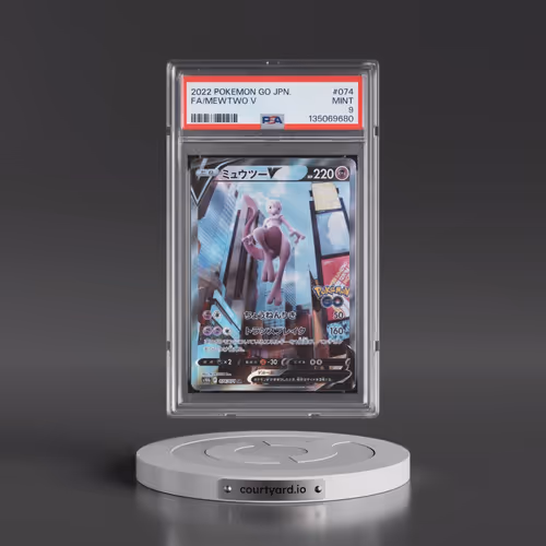 2022 Pokémon Go #074 Mewtwo V - Holo Full Art (PSA 9 MINT)