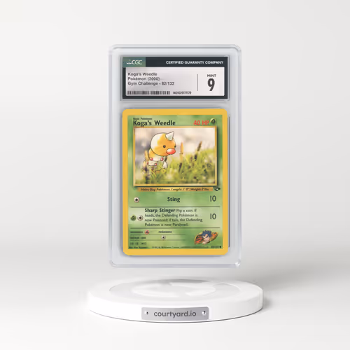 2000 Gym Challenge #82 Koga's Weedle (CGC 9 MINT)