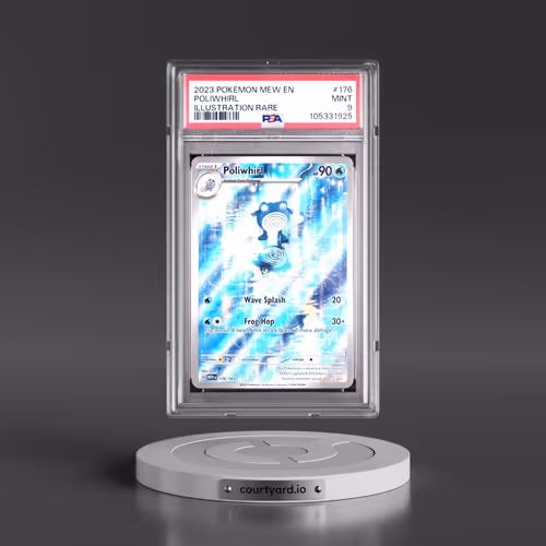 2023 Pokémon Mew EN-151 #176 Poliwhirl - Illustration Rare (PSA 9 MINT)