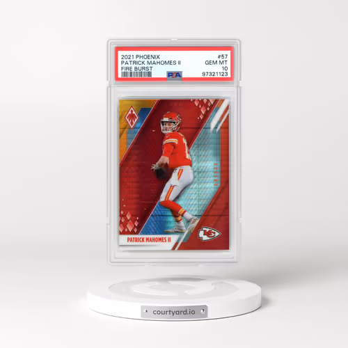 2021 Panini Phoenix #57 Patrick Mahomes II - Fire Burst (PSA 10 GEM MINT)