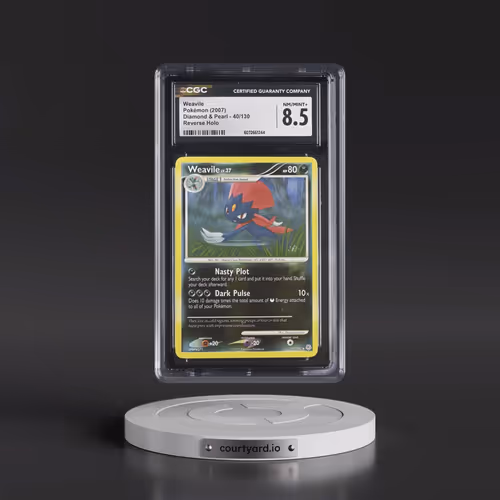 2007 Diamond & Pearl #40/130 Weavile - Reverse Holo (CGC 8.5 NM-MT+)
