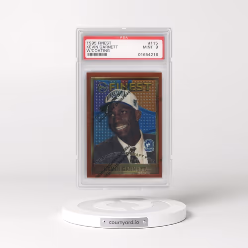 1995 Finest #115 Kevin Garnett - w/Coating (PSA 9 MINT)