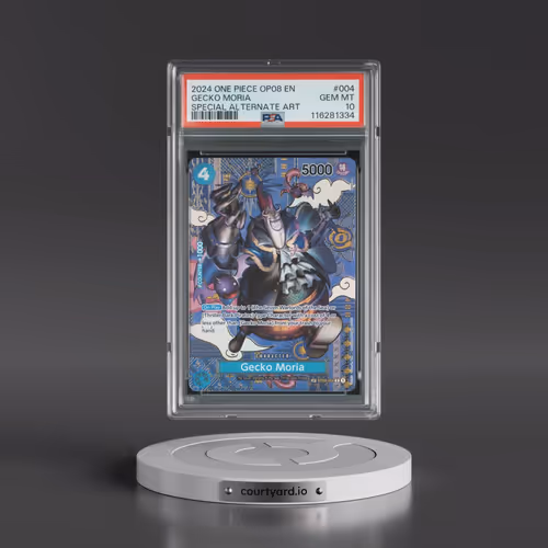 2024 One Piece OP08-Two Legends #004 Gecko Moria - Special Alternate Art (PSA 10 GEM MINT)