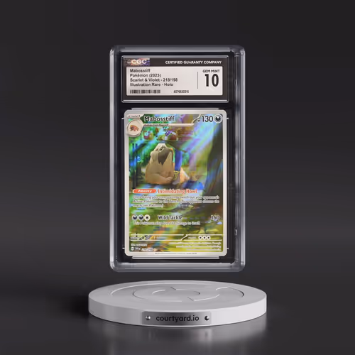 2023 Scarlet & Violet #218/198 Mabosstiff - Illustration Rare Holo (CGC 10 GEM MINT)