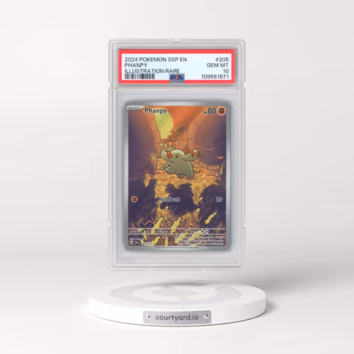 2024 Pokémon Ssp EN-Surging Sparks #205 Phanpy - Illustration Rare (PSA 10 GEM MINT)