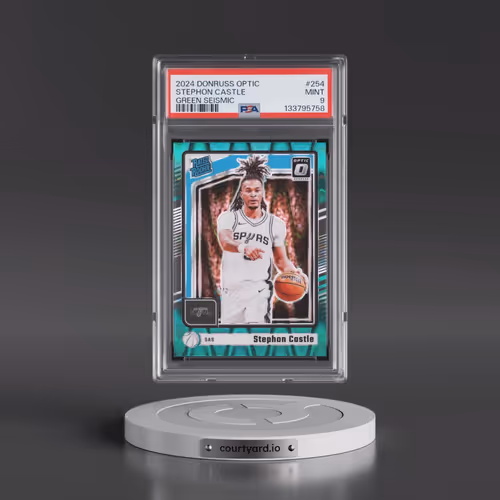 2024 Panini Donruss Optic #254 Stephon Castle - Green Seismic (PSA 9 MINT)