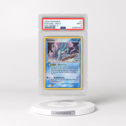 2006 Pokémon Pop Series 2 #4 Suicune - Holo (PSA 9 MINT)