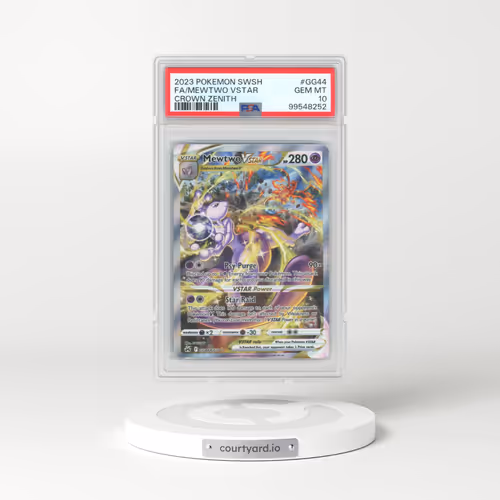 2023 Pokémon Sword and Shield Crown Zenith #GG44 Mewtwo Vstar - Full Art (PSA 10 GEM MINT)