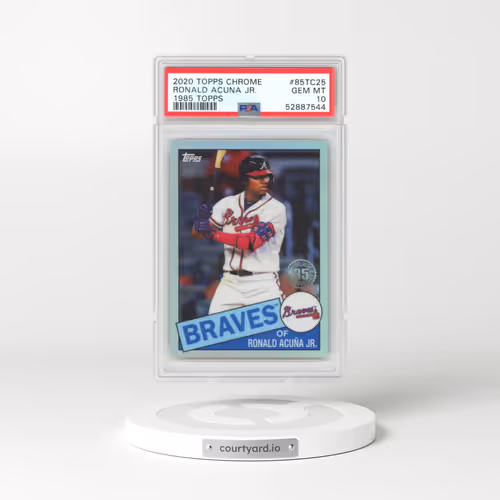 2020 Topps Chrome 1985 Topps #85TC25 Ronald Acuna Jr. (PSA 10 GEM MINT)