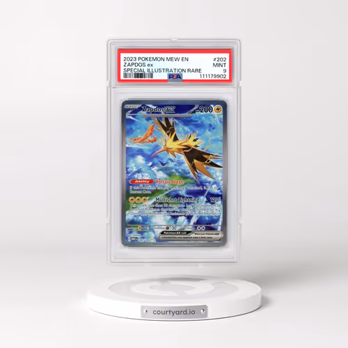2023 Pokémon Mew EN-151 #202 Zapdos EX - Holo Special Illustration Rare (PSA 9 MINT)