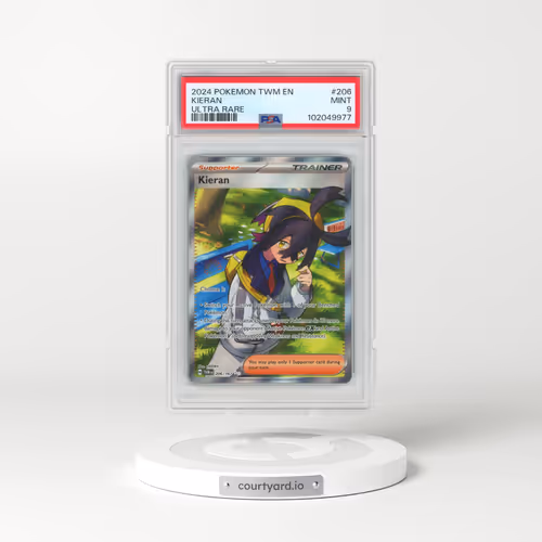 2024 Pokémon Twm EN-Twilight Masquerade #206 Kieran - Ultra Rare (PSA 9 MINT)
