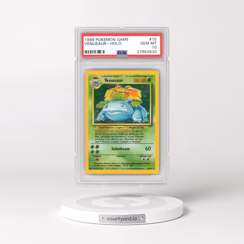 1999 Pokémon Game #15 Venusaur - Holo (PSA 10 GEM MINT)