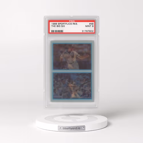 1986 Sportflics Rookies #48 The Big Six (PSA 9 MINT)