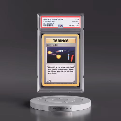 1999 Pokémon Game #74 Item Finder - 1st Edition (PSA 8 NM-MT)