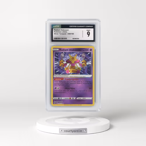 2022 Silver Tempest #059/195 Radiant Alakazam - Holo (CGC 9 MINT)
