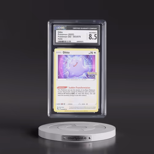 2022 Pokémon GO #053/078 Ditto - Holo (CGC 8.5 NM-MT+)
