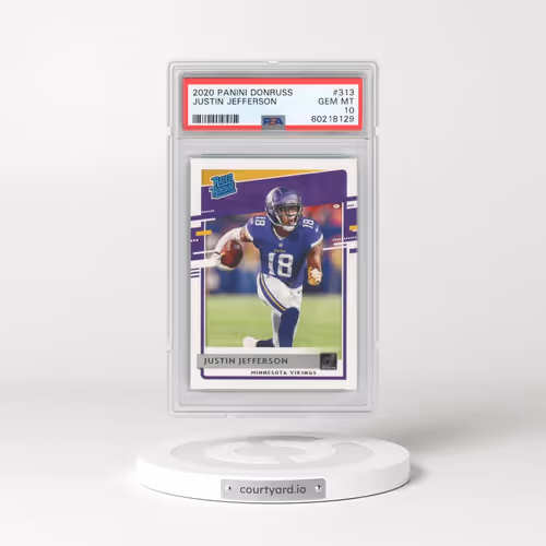 2020 Panini Donruss #313 Justin Jefferson (PSA 10 GEM MINT)