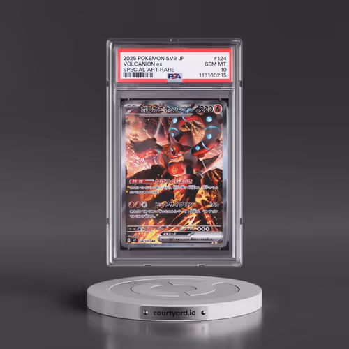 2025 Pokémon SV9-Battle Partners #124 Volcanion EX - Holo Special Art Rare (PSA 10 GEM MINT)