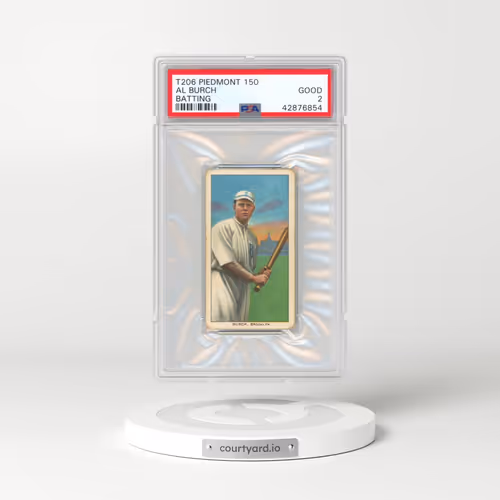 1909 T206 Piedmont 150 Al Burch - Batting (PSA 2 GOOD)