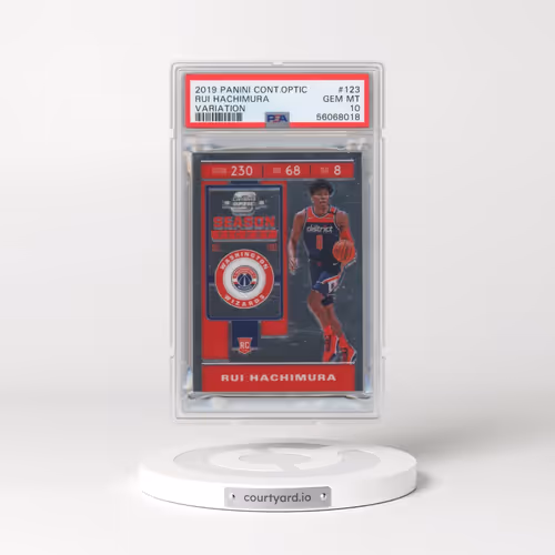 2019 Panini Contenders Optic #123 Rui Hachimura - Variation (PSA 10 GEM MINT)