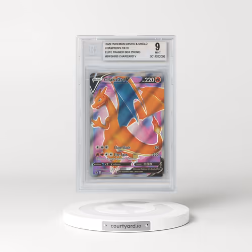 2017 Black Star Promos - Sword & Shield #050 Charizard V - Holo Champion's Path Elite Trainer Box (BGS 9 MINT)