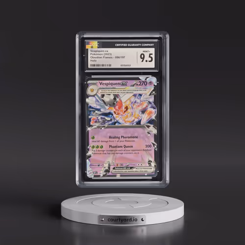 2023 Pokémon Obf EN-Obsidian Flames #096 Vespiquen EX - Holo (CGC 9.5 MINT+)