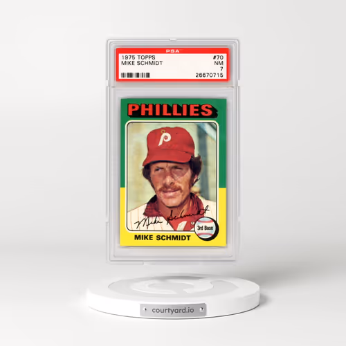 1975 Topps #70 Mike Schmidt (PSA 7 NM)