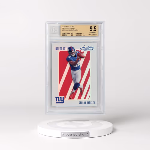 2018 Absolute Introductions #6 Saquon Barkley (BGS 9.5 GEM MINT)