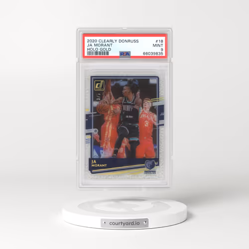 2020 Panini Clearly Donruss #18 Ja Morant - Holo Gold (PSA 9 MINT)