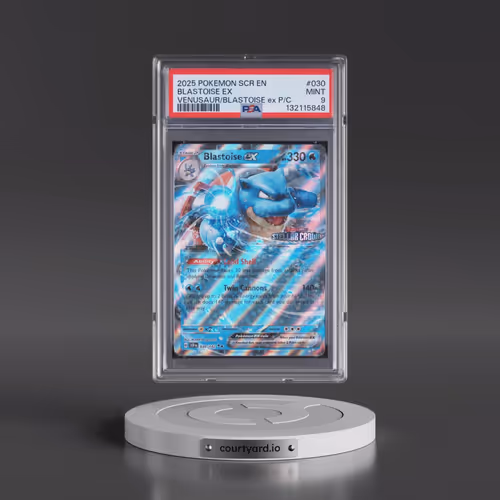 2025 Pokémon Scr EN-Stellar Crown #030 Blastoise EX - Holo Venusaur EX & Blastoise EX Premium Collec