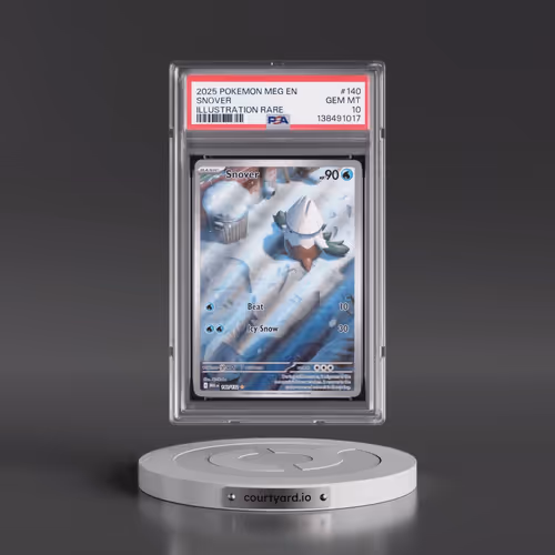 2025 Pokémon Meg EN-Mega Evolution #140 Snover - Illustration Rare (PSA 10 GEM MINT)