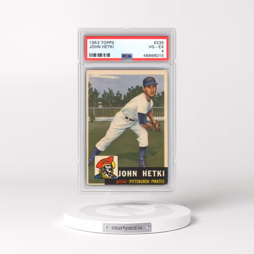 1953 Topps #235 John Hetki (PSA 4 VG-EX)