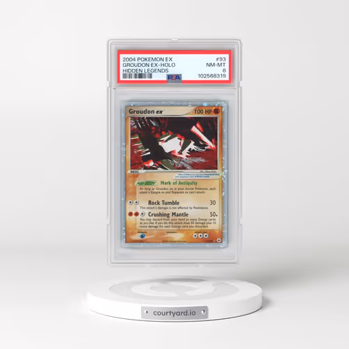 2004 Pokémon EX Hidden Legends #93 Groudon EX - Holo Holo (PSA 8 NM-MT)