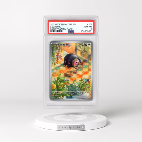 2023 Pokémon Obf EN-Obsidian Flames #209 Lechonk - Illustration Rare (PSA 8 NM-MT)