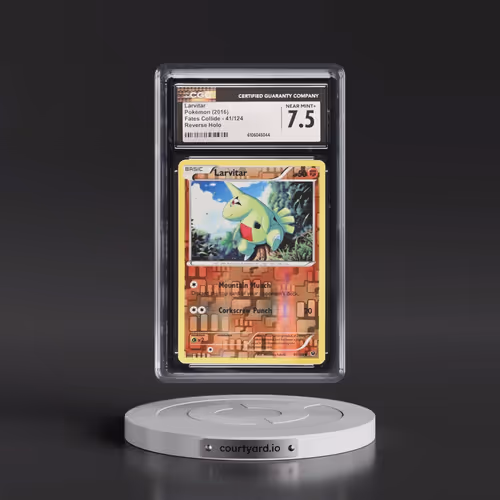 2016 Fates Collide #41/124 Larvitar - Reverse Holo (CGC 7.5 NM+)