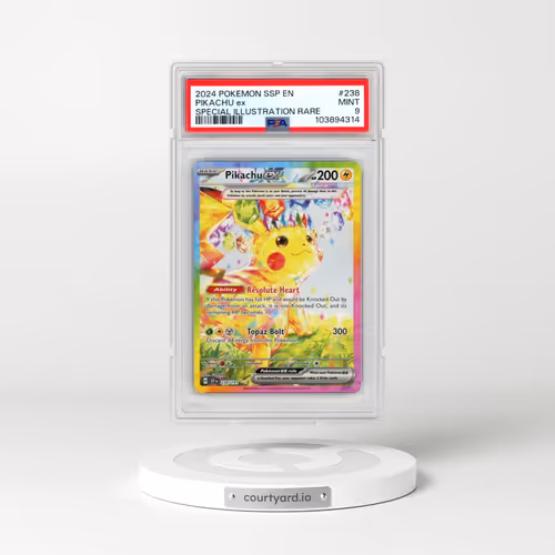 2024 Pokémon Ssp EN-Surging Sparks #238 Pikachu EX - Holo Special Illustration Rare (PSA 9 MINT)