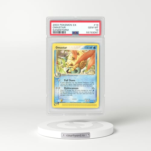 2003 EX Sandstorm #19 Omastar (PSA 10 GEM MINT)