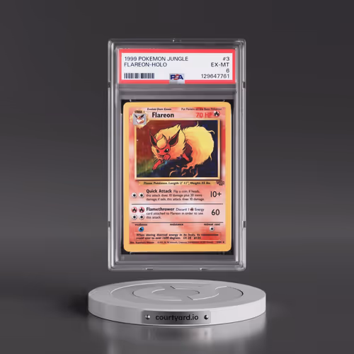 1999 Pokémon Jungle #3 Flareon - Holo (PSA 6 EX-MT)
