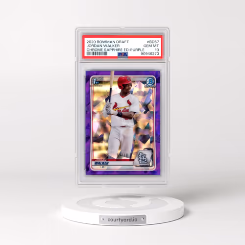 2020 Bowman Draft Chrome Sapphire Edition #BD57 Jordan Walker - Purple (PSA 10 GEM MINT)