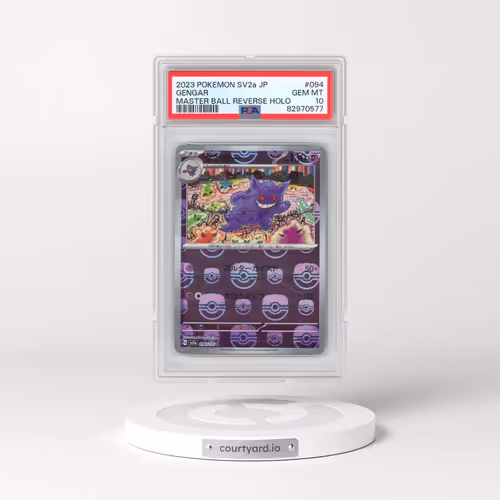 2023 Pokémon Sv2a-Pokemon 151 #094 Gengar - Reverse Holo Master Ball (PSA 10 GEM MINT)
