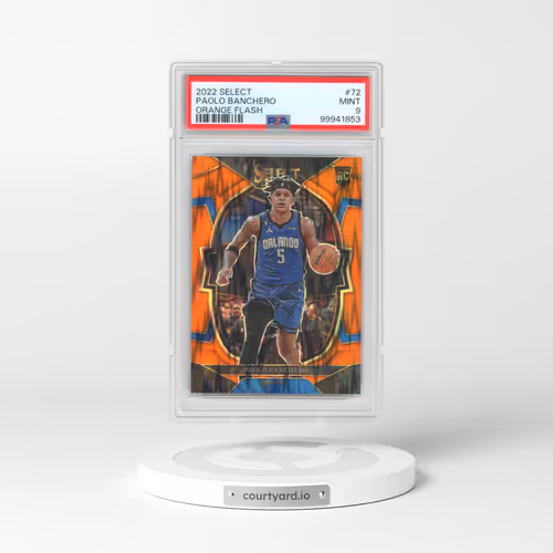 2022 Panini Select #72 Paolo Banchero - Orange Flash (PSA 9 MINT)